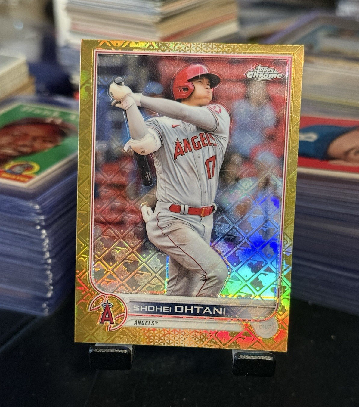 2022 Topps Chrome #1 SHOHEI OHTANI Logofractor Edition Gold /50 SP L/E Card