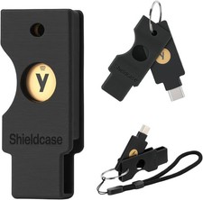 Protective Case for Yubikey 5C NFC, Flip Cover Keychain Holder for Yubico Securi