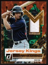 Kristian Campbell - 2025 Panini Donruss Jersey Kings Orange Ice #JK-KC (MEM, RC)