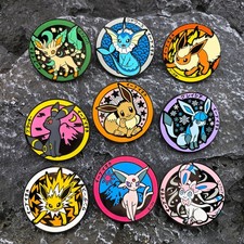 SET OF 9 Eevee 2.0" Enamel Pin Metal Badge Cartoon Brooch