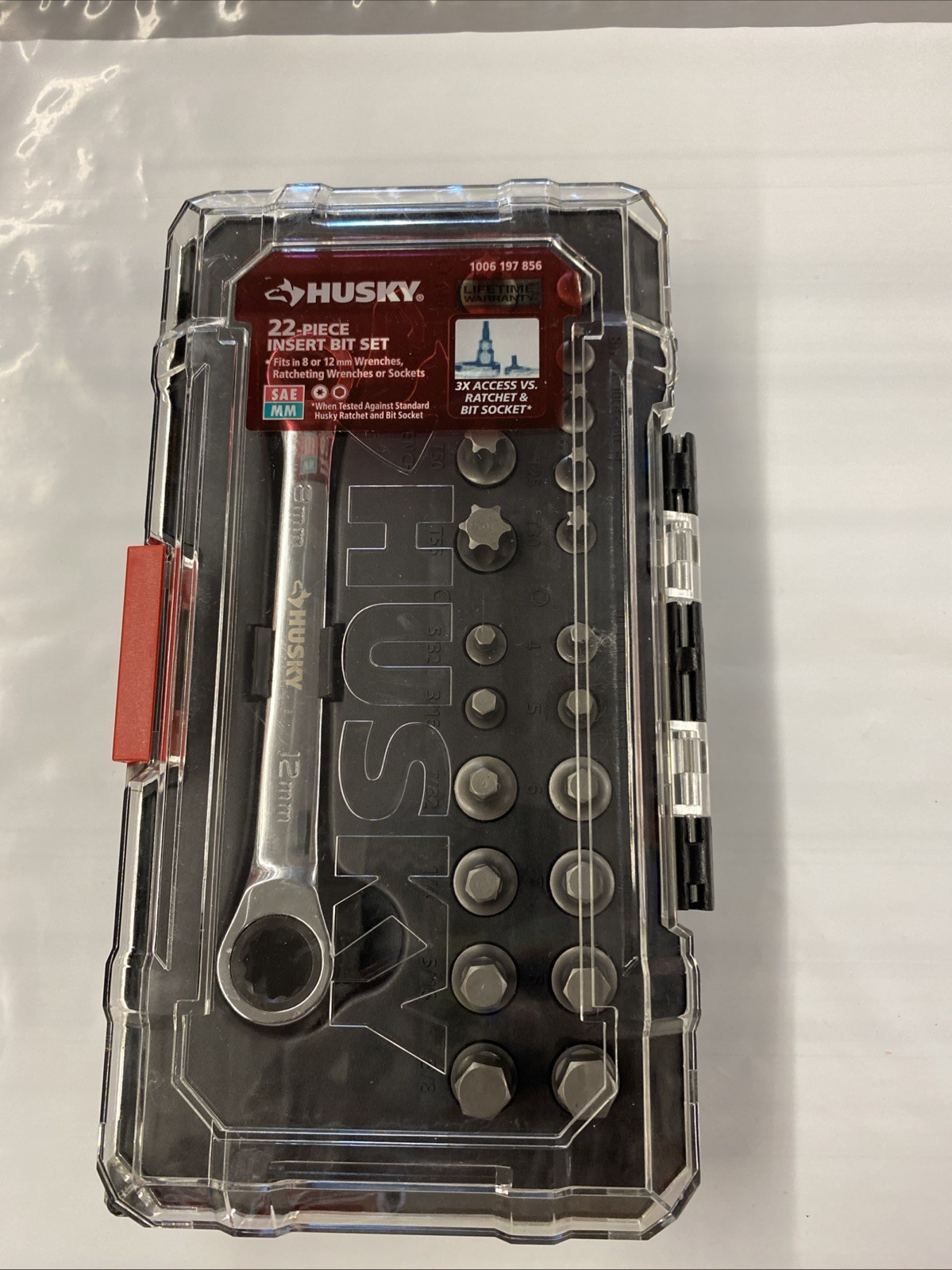 Husky 22 Piece Insert Bit Set H22PCWIBS SAE & MM-Hex Torx 3x More Access