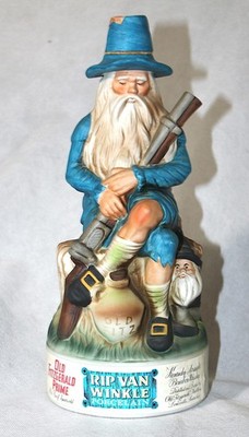 Vintage 1971 Stitzel Weller Old Fitzgerald Rip Van Winkle Decanter Empty