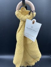 Hearth Hand Magnolia Knitted Cotton Security Blanket Yellow 10x10