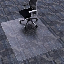 Office Chair Mat for Carpet, 46" x 60" Clear Office Home Floor Protector Mat,...