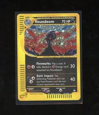 2003 Pokemon Aquapolis Houndoom Holo Foil Rare H11/H32 E-Reader Series Vintage