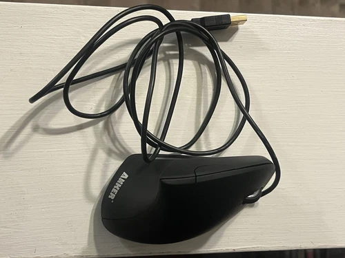 Anker 98ANWVM-BA TM137U Ergonomic Vertical USB Wired Right-Hand Optical Mouse