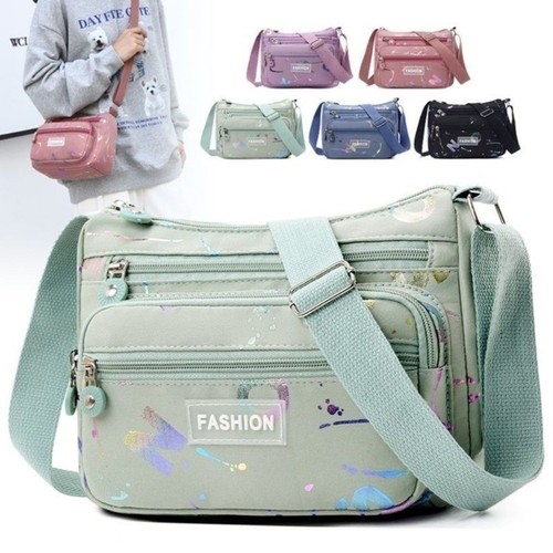 Large Capacity Shoulder Bag Nylon Mobile Phone Bag Durable Crossbody Bag Women
