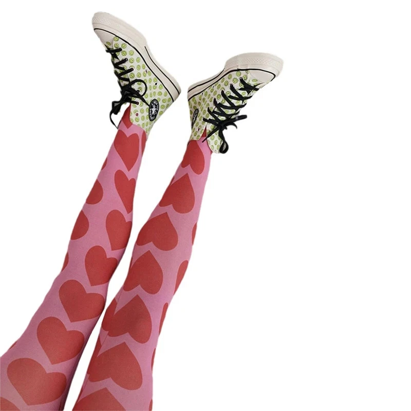 Pantimedias estampadas Tie Dye Malla Transparente Medias Huecas Grunge Mujeres Medias Foto 4 de 4