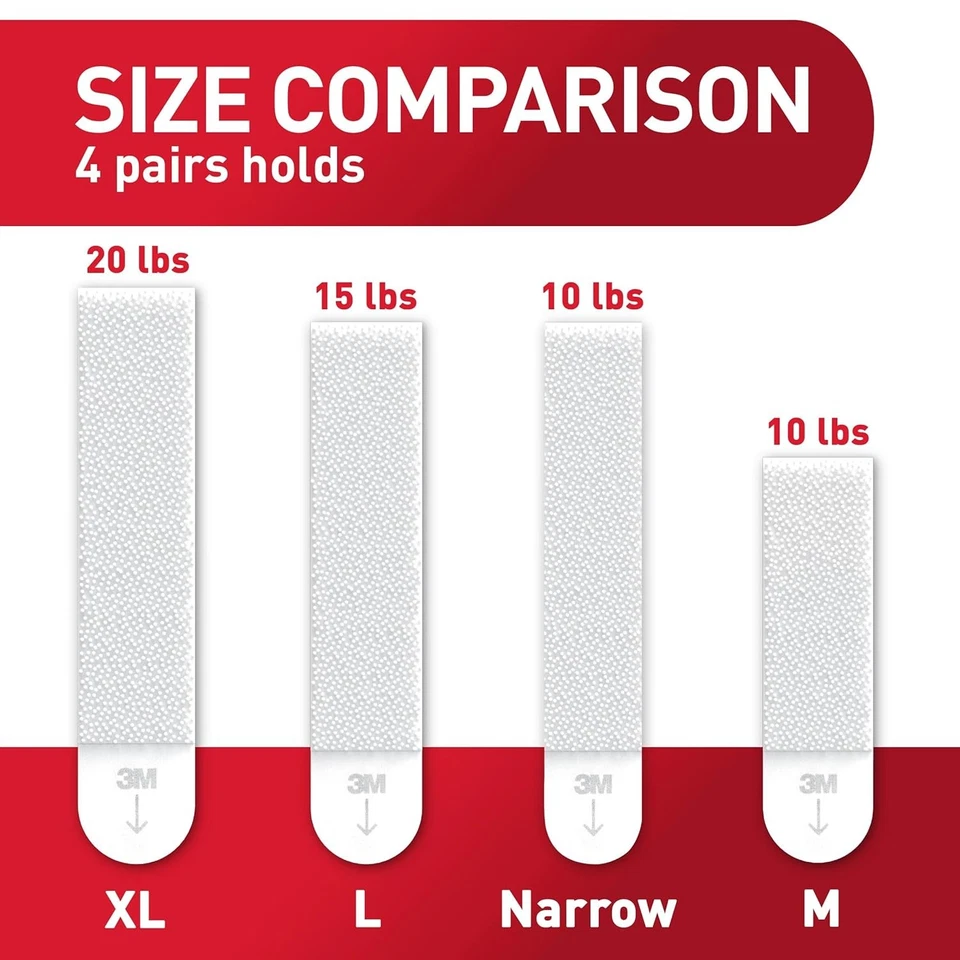 Tiras para colgar cuadros Command estrechos, blancas sin daños  Foto 4 de 4