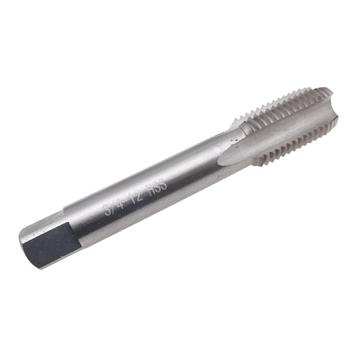 Rubinetto filettato 3/4-12 RH destro HSS 3/4x12 scanalato dritto macchina 3/4"-12 - Foto 2 di 5