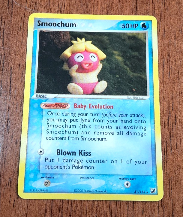 Pokemon TCG Smoochum EX Unseen Forces rare 31/115 2005 Yuka Morii NM
