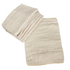 OsoCozy Unbleached Cotton Prefold Cloth Diapers 14.5x21" 15-30lb Eco-Friendly Du