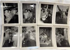 Vtg Lot Of 8 WW2 Era Photos Handsome Sailors Aboard Ship-Japanese Women-Gay Int