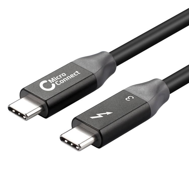MicroConnect Câble Thunderbolt 3 0,5M USB Type C Mâle/Mâle
