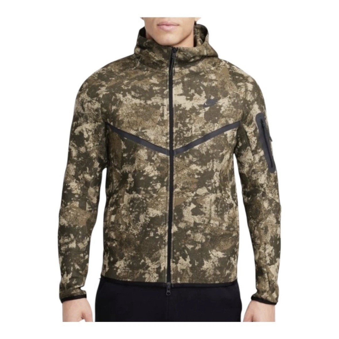 Nike Tech Fleece Camo Windrunner Full-Zip Hoodie Sz S (HV5055 276