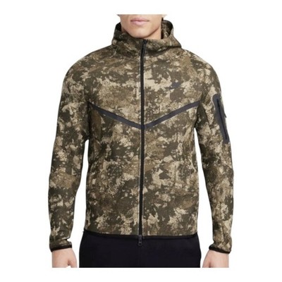 Nike Tech Fleece Camo Windrunner Full-Zip Hoodie Sz S (HV5055 276