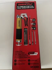  Grip Grease Gun SEDY 5 piece pistol  grip   8000 PSI