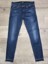 Hudson Women’s Jeans Krista Crop Super Skinny Raw Hem Size 27