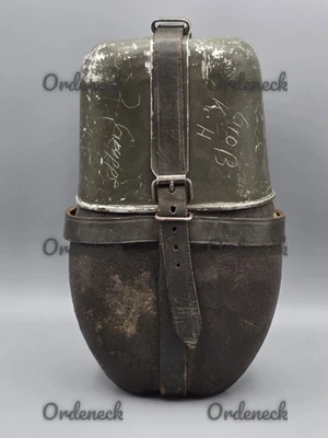 FRÜHE BUNDESWEHR - FELDFLASCHE - VON 1959 MIT KUNSTOFF / HOLZ ÜBERZUG - SELTEN! - Bild 1 von 4