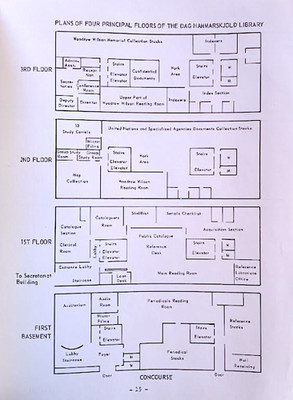 UNITED NATIONS DAG HAMMARSKJÖLD LIBRARY NOTES ON CONSTRUCTION & FURNISHING 1961
