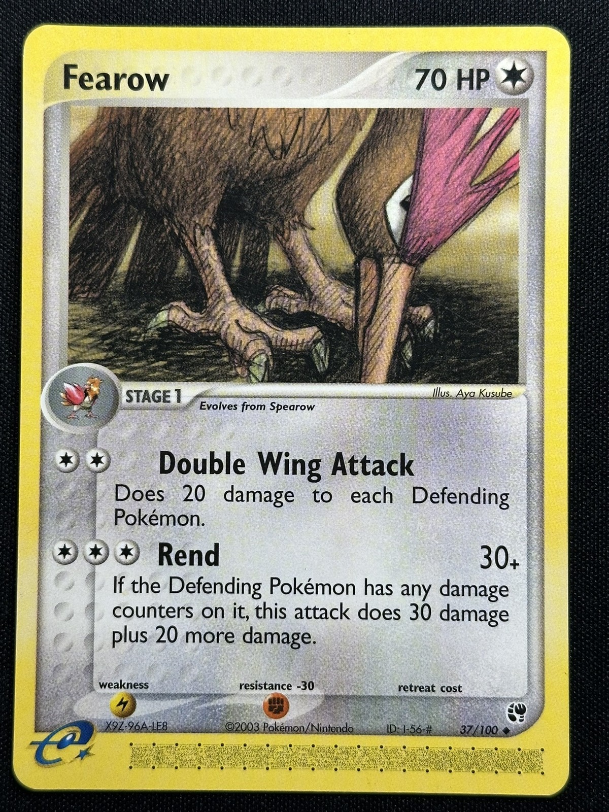 Fearow Sandstorm 37/100 Pokemon card LP-NM