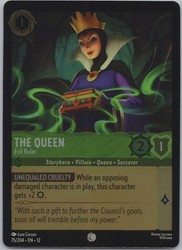 The Queen - Evil Ruler 75/204 Wilds Unknown Cold Foil