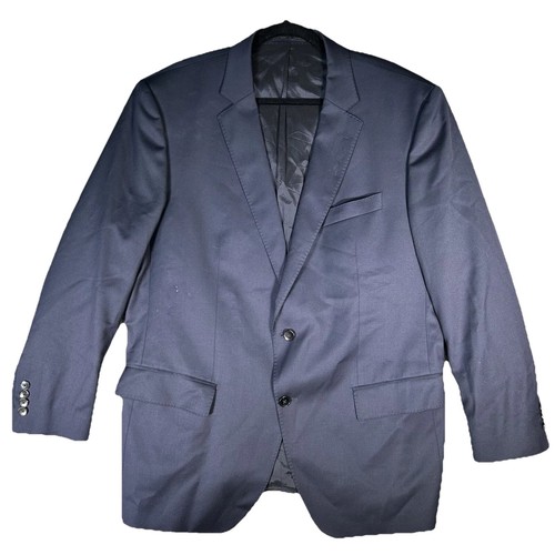Hugo Boss, Hugo Boss Men’s Suit Jacket 48R Navy Wool Stretch Tailoring Reda Made In Italy