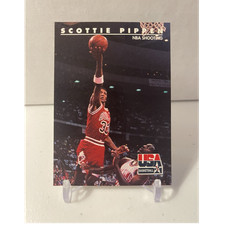 SkyBox 1992 USA Scottie Pippen NBA Shooting #71 Chicago Bulls Basketball Card