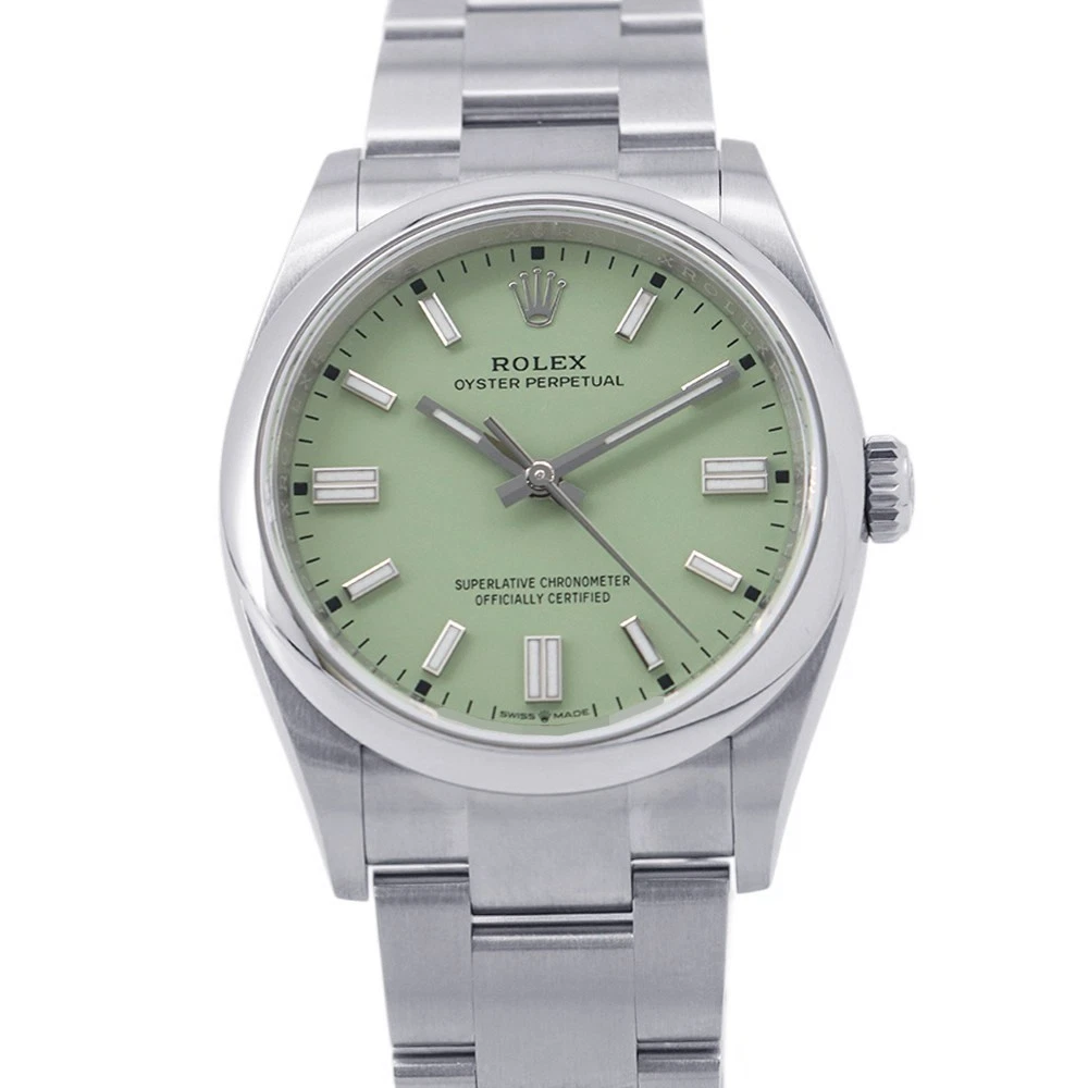 Rolex — ROLEX Oyster Perpetual 36 36mm Stainless Steel pistachio Dial 126000