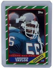 Lawrence Taylor 1986 Topps All Pro Football Card New York Giants OLB Nr-Mt #151