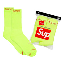 Supreme x Hanes Cushion Crew Socks 4 PACK