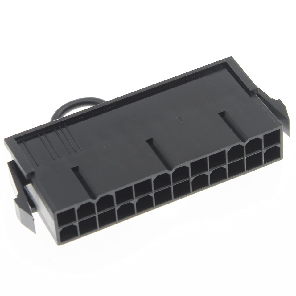 E-outstanding ATX PSU Bridge Tool 2PCS Black 24 Pin ATX EPS PSU Power Supply Jumper Bridge Connector Plug Starter Start Up Switch