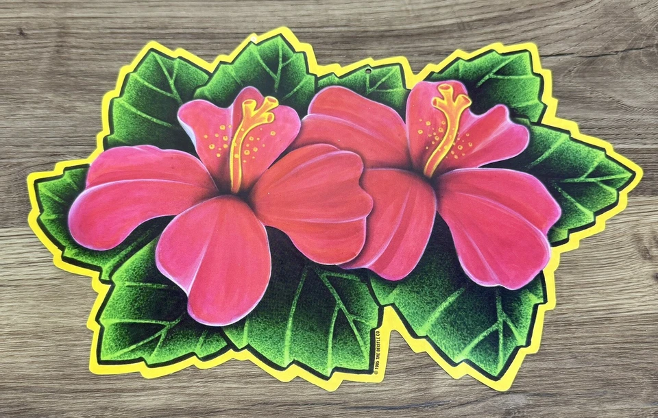 Beistle Luau Troquelado Decoración Recortes 12” Juego de 4 Hawaii Tiki Fiesta Bar Años 80 Kitsch Foto 3 de 4