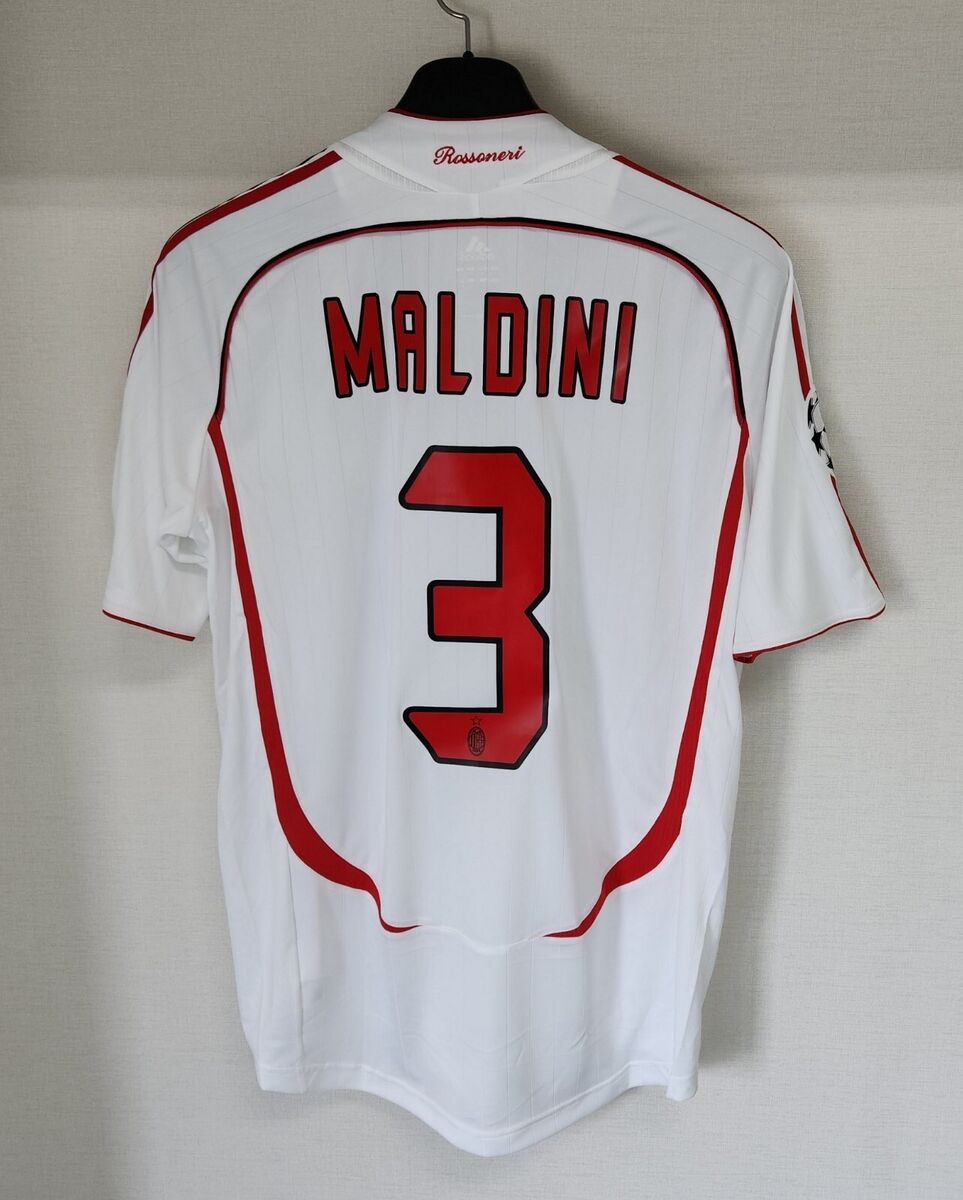 2006-07 AC MILAN Away S/S No.3 Maldini 2007 UEFA CL Final 2006-07 AC MILAN Away S/S No.3 Maldini 2007 UEFA CL Final