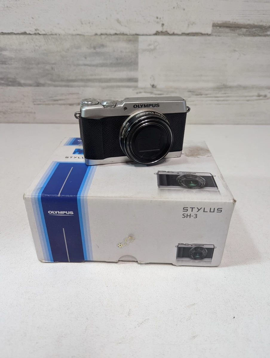 Olympus Stylus SH-3 16MP Point & Shoot digital camera Silver