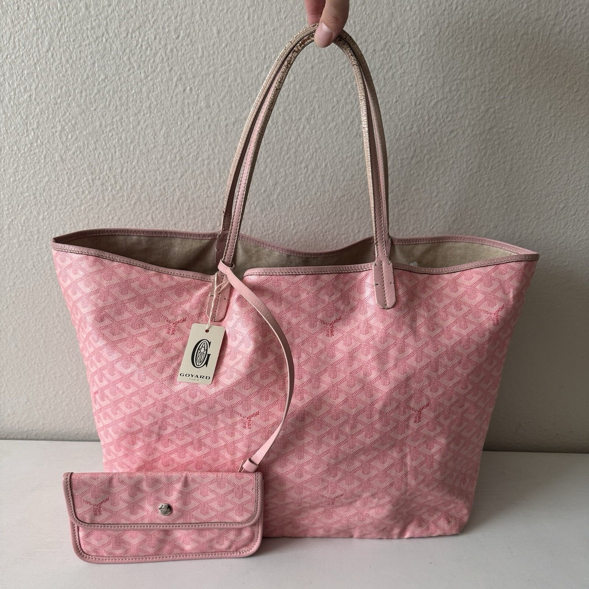 Goyard Pink Tote Bag Sakura Pink GM St. Louis Bag RARE Japan Goyard Pink Tote Bag Sakura Pink GM St. Louis Bag RARE Japan
