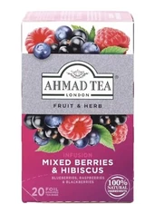 Ahmad Tea Mixed Berries & Hibiscus Delicious Drink 20 foil teabags