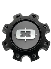 Vision Matte Black 8 Lug Wheel Center Cap C360-8V