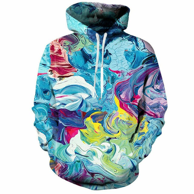 Trippy Graffiti 3D Print Hoodies Mens Womens Casual Pullover