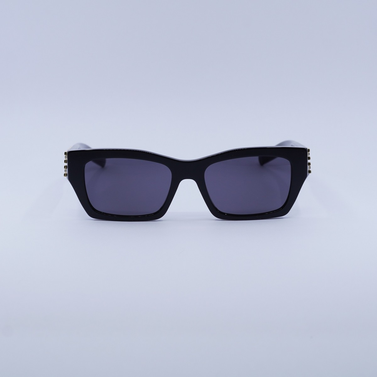 New Givenchy GV40077I 01A Shiny Black and Studs/Grey 54-18  display picture 1