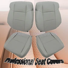 Fits 2009 2010 2011 2012 2013 2014 Acura TSX Front Leather Seat Cover Light Gray