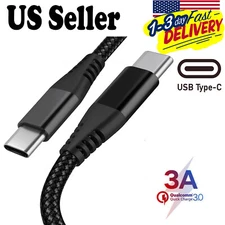 USB-C to USB-C Cable Male Type-C Cable Cord Fast Charger Charging Data Sync