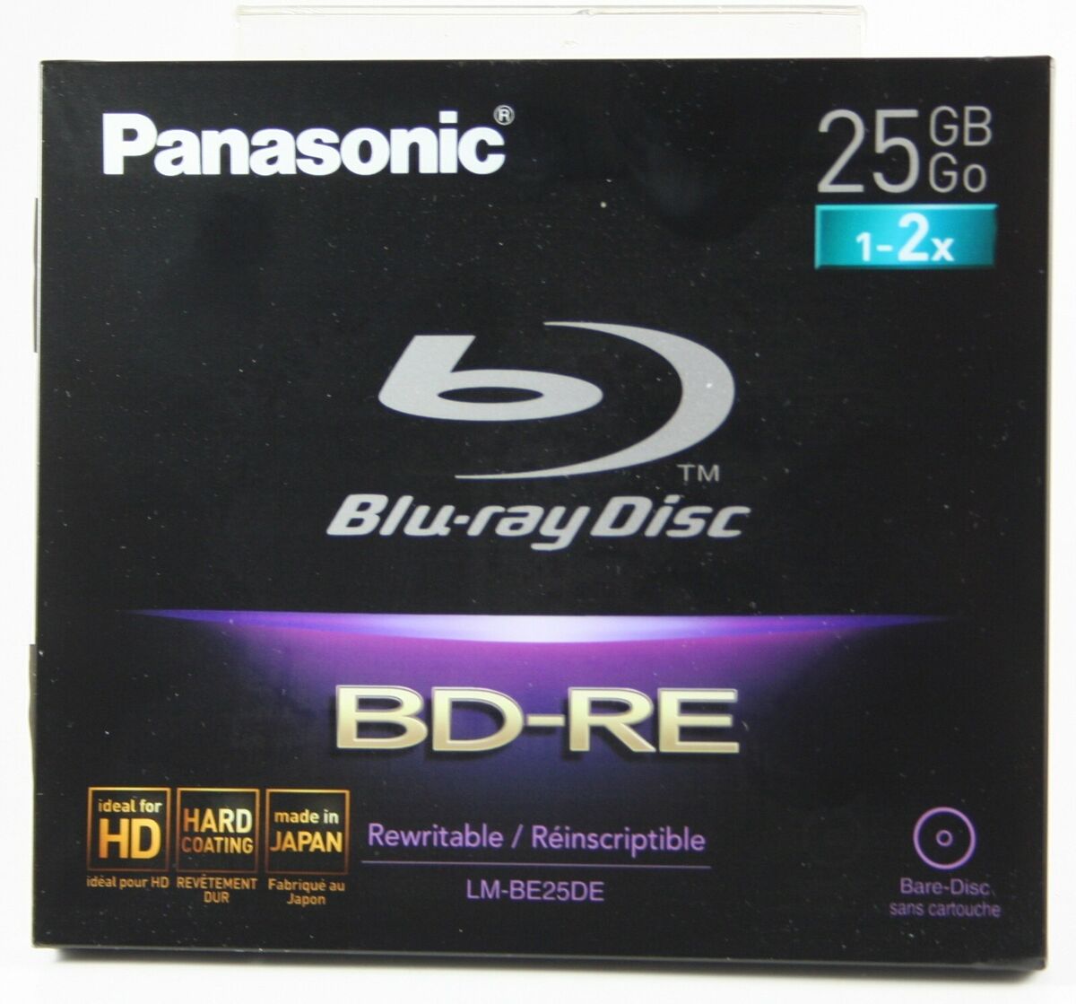 Panasonic LM-BE25DE Blu-ray Rewritable Disc 25GB Single NEW Panasonic LM-BE25DE Blu-ray Rewritable Disc 25GB Single NEW