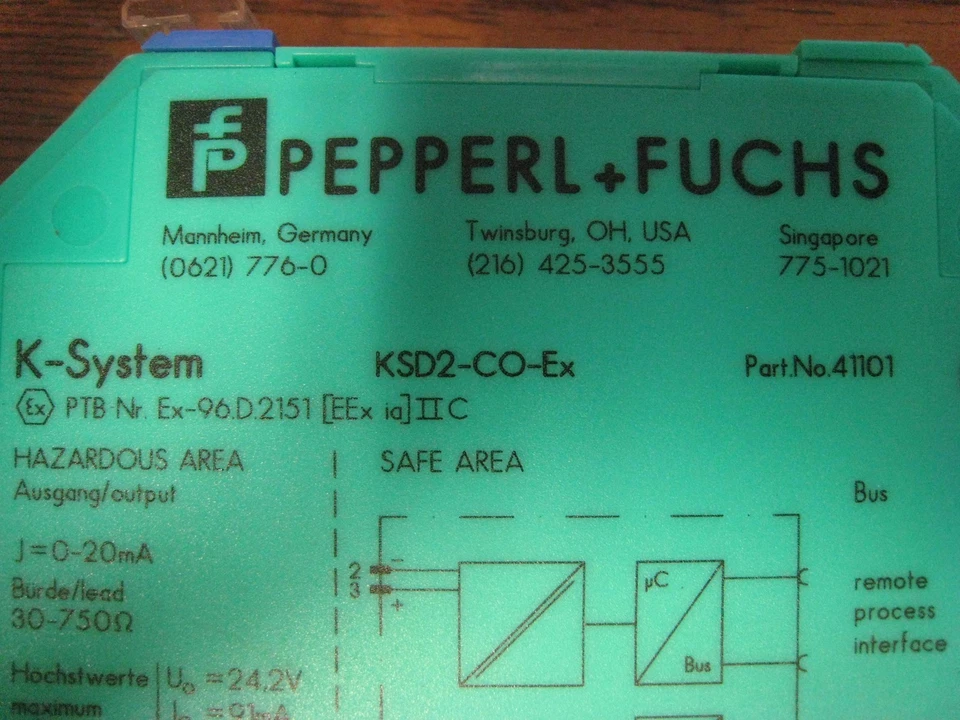 PEPPERL FUCHS KFD2-CO-Ex SWITCH AMPLIFIER K SERIES P/N 41101 - Image 2 of 4