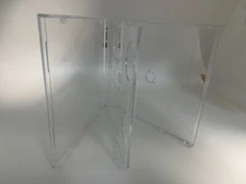 50 New Top Quality 2CD STAR Tray,  Crystal Clear,Hinged, FREES&H