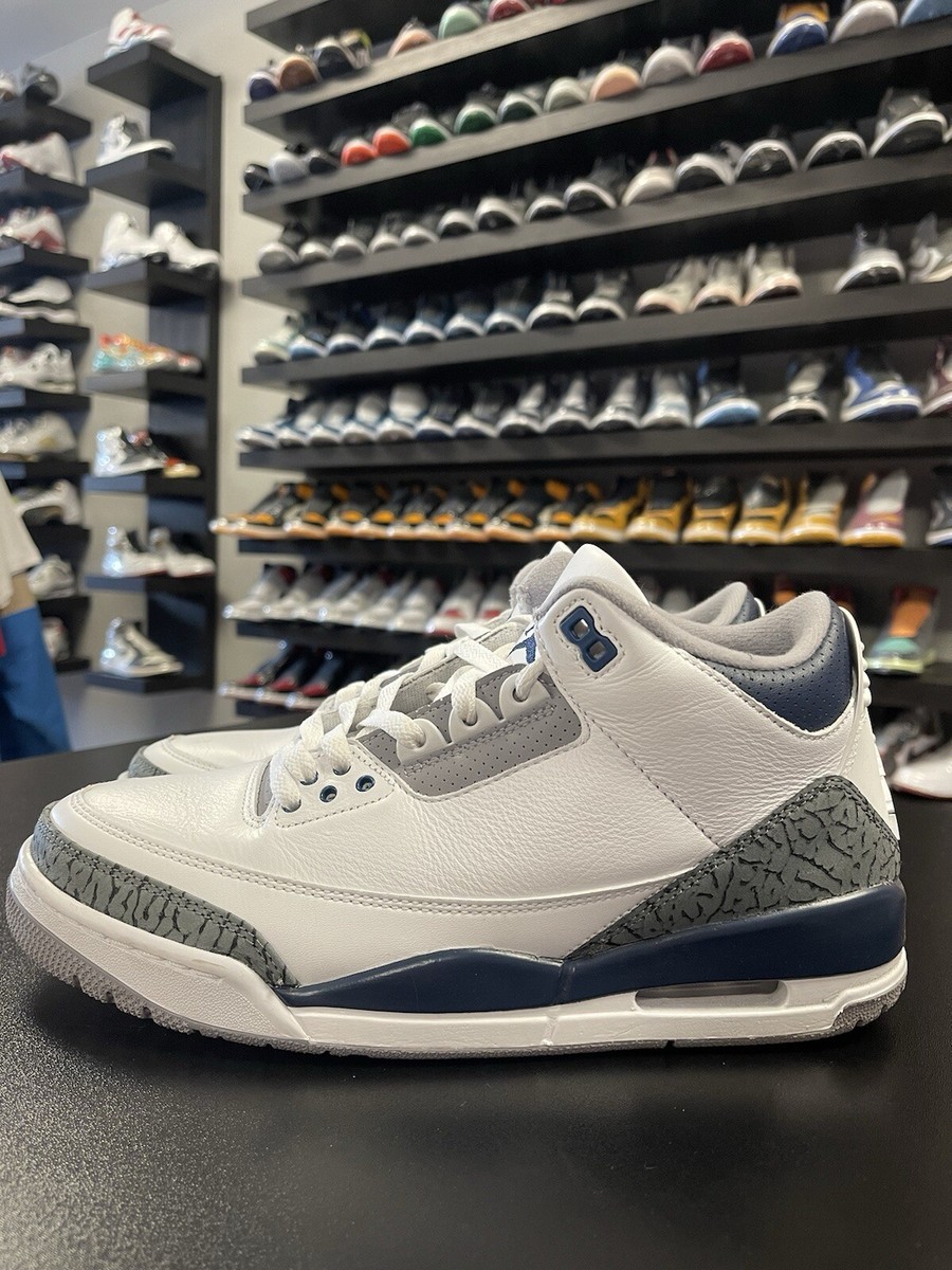 Size 9.5 - Nike Air Jordan 3 Retro Mid Midnight Navy (CT8532 Size 9.5 - Nike Air Jordan 3 Retro Mid Midnight Navy (CT8532