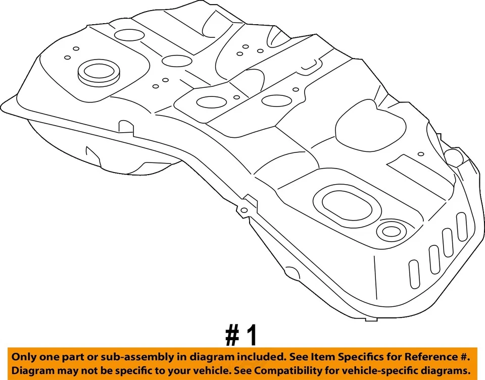Tanque de combustible 5,0 L V8 tracción trasera OEM 2015 2016 2017 Kia K900 Foto 4 de 4