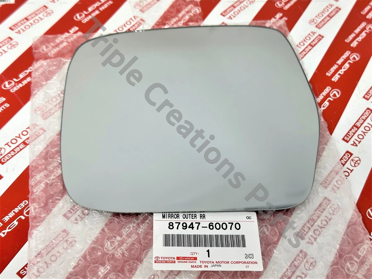 TOYOTA GENUINE OEM 87947-60070 MIRROR, OUTER REAR VIEW, LH 