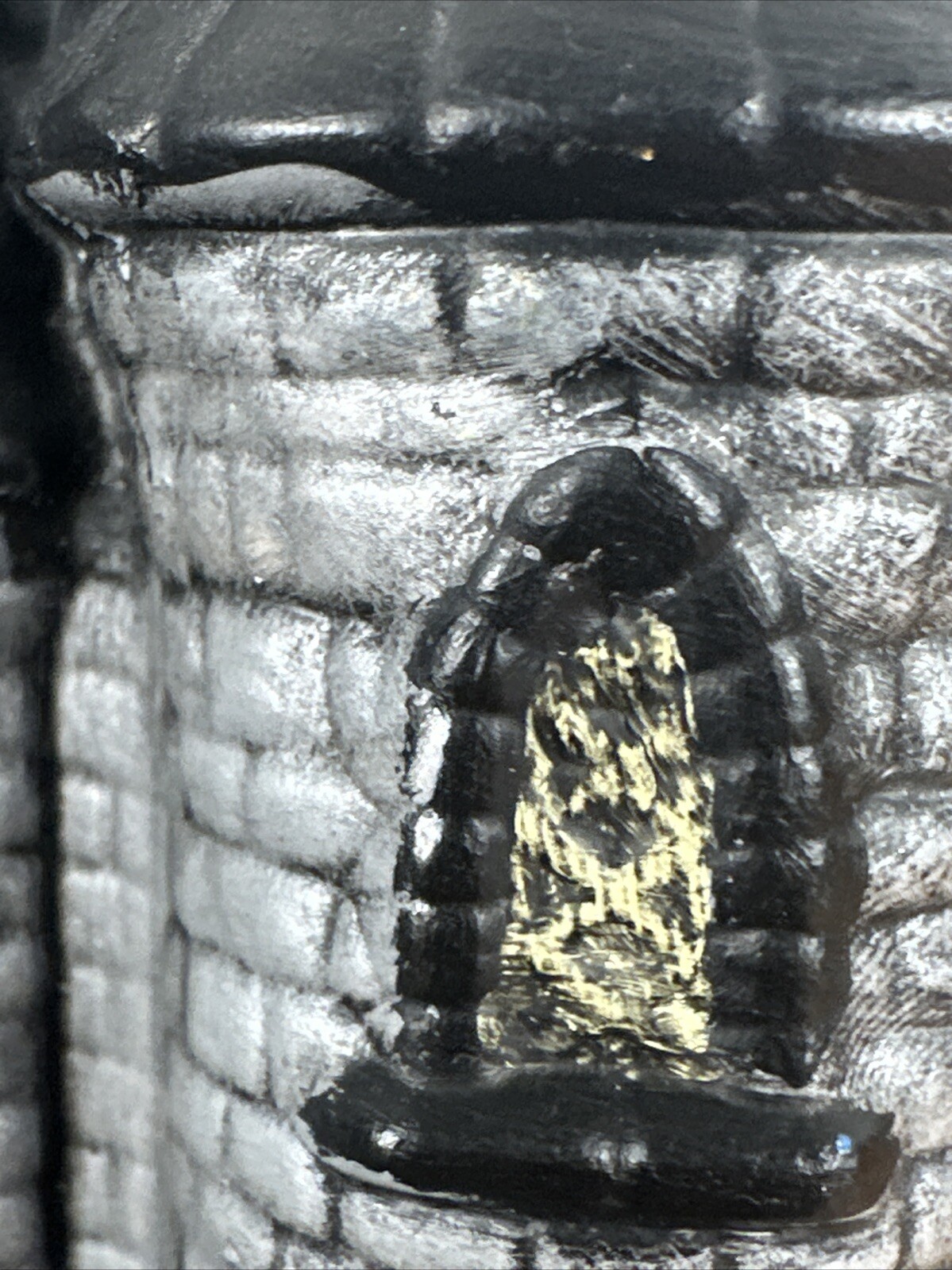 Vintage Byron Molds Victorian Castle - Eerie Halloween Decoration Hand Painted