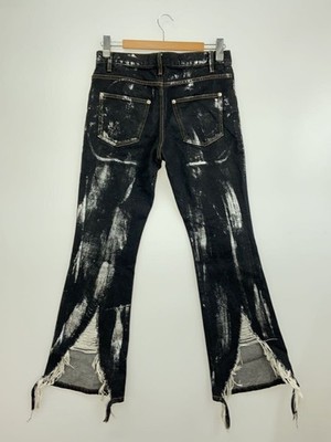 Jun Nakayama 30 Black Bootcut Pants 24SS with Crash Coating Jun Nakayama 30 Black Bootcut Pants 24SS with Crash Coating